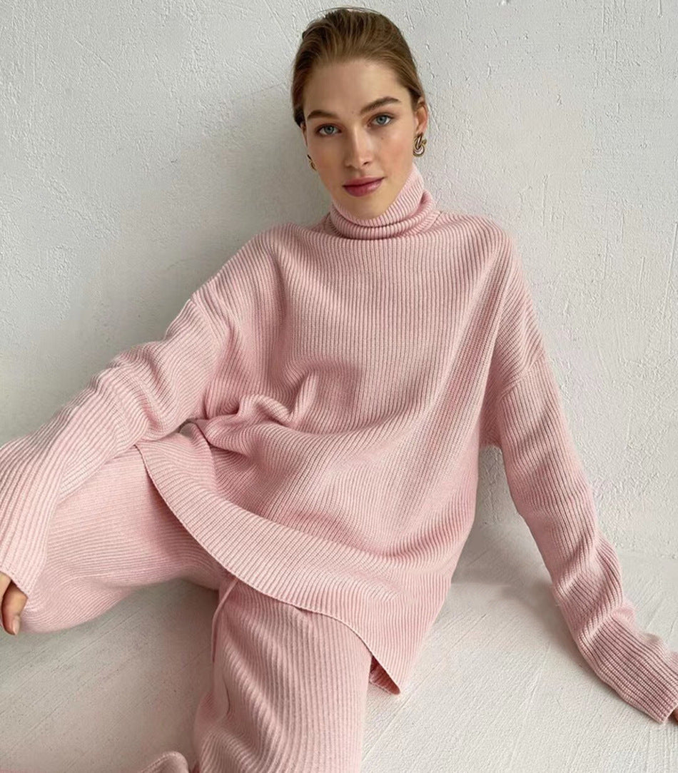 Knitted Turtleneck Lounge Set