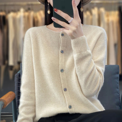 Plus Size Loose Knit Cardigan