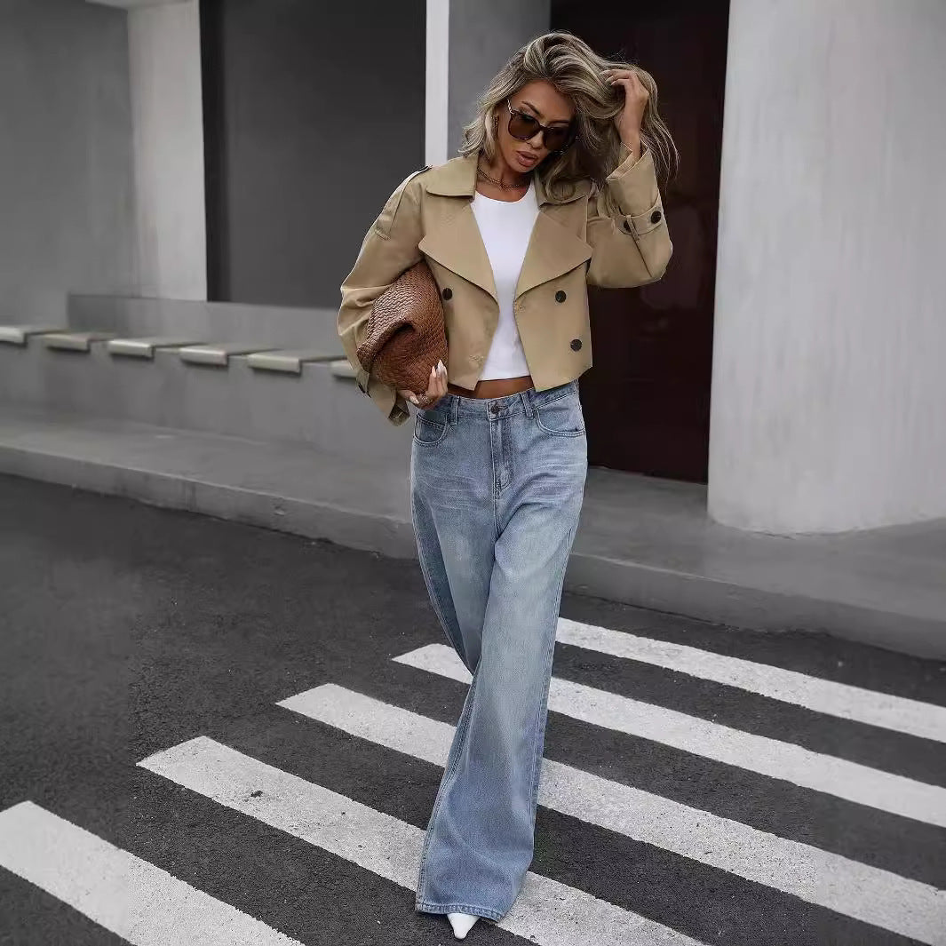 CityMode Double-Breasted Casual Jacket