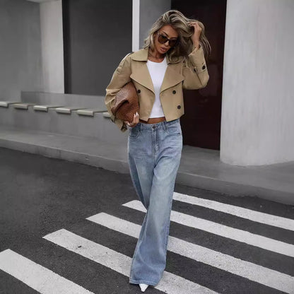 CityMode Double-Breasted Casual Jacket