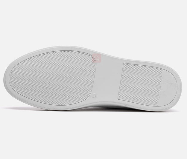 Oryginalne skórzane trampki zapinane na suwak z boku