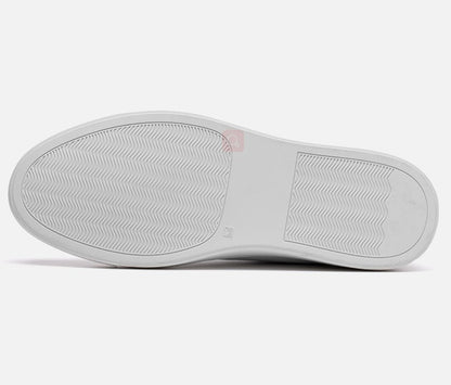 Oryginalne skórzane trampki zapinane na suwak z boku