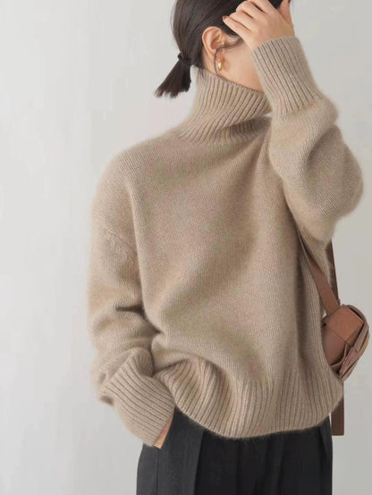 Thick Turtleneck Cashmere Sweater