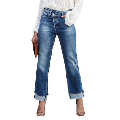 Casual Loose Fit Denim Jeans