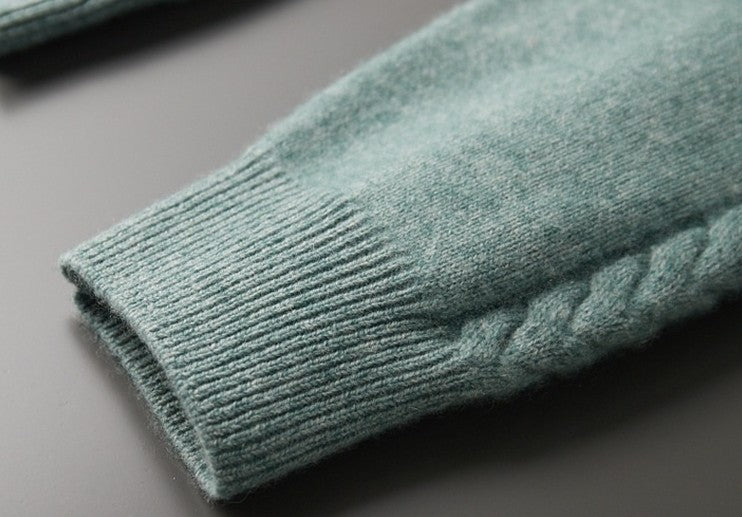 Męski kaszmirowy sweter z półgolfem