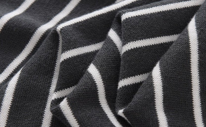 Moda Elite | Koszulka bawełniana w paski