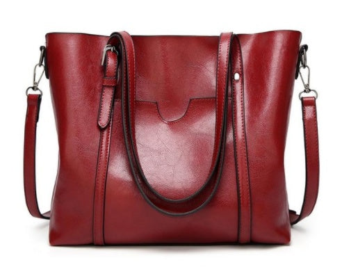 Hand-Painted Leather Handbag