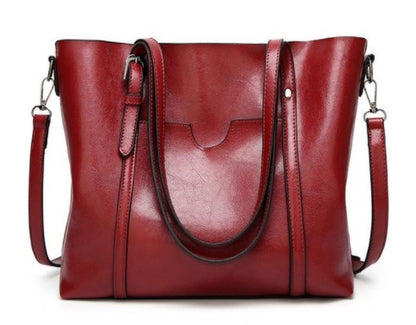 Hand-Painted Leather Handbag