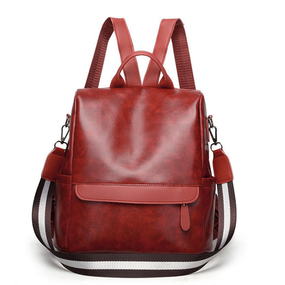 Minimalist Anti-Theft PU Travel Backpack