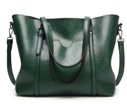 Hand-Painted Leather Handbag