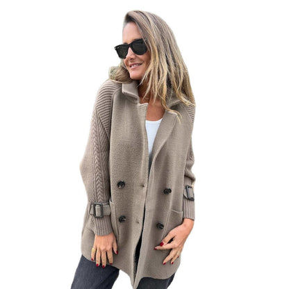 Double-Faced Wool Blend Mid-Length Coat