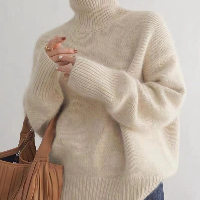 Thick Turtleneck Cashmere Sweater