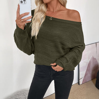 RelaxedRib Loose Knit Top