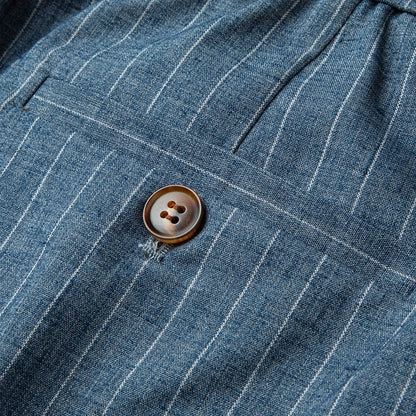 Moda Elite | Spodnie lniane w paski