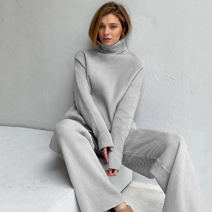 Knitted Turtleneck Lounge Set