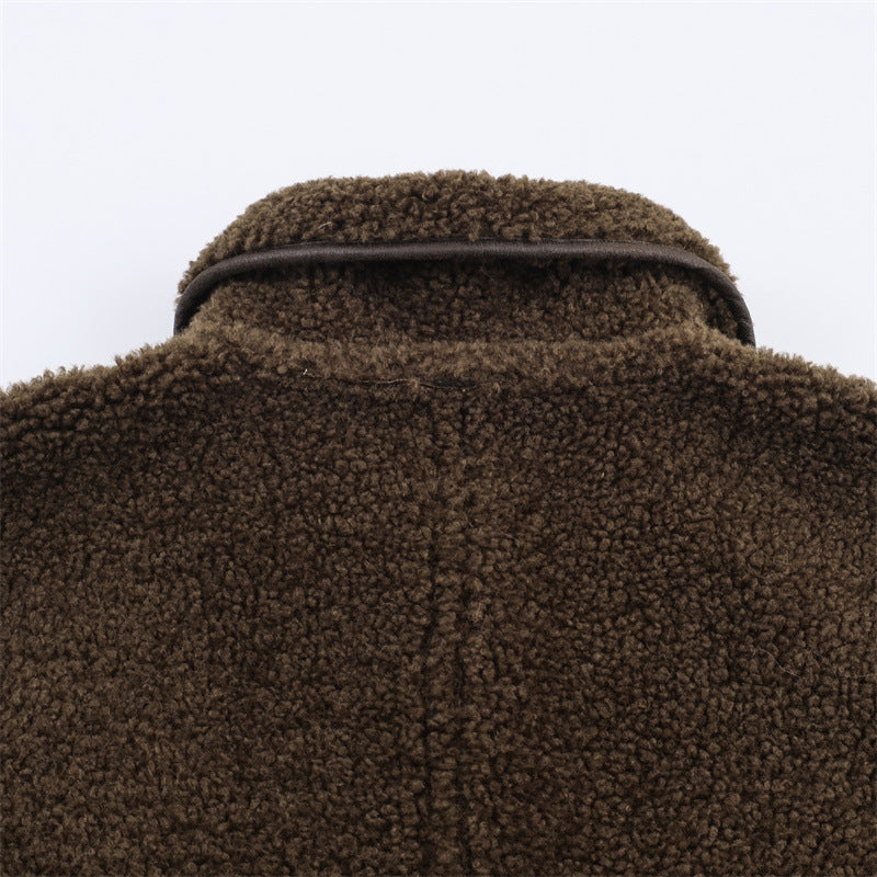 Double-Sided Casual Teddy Wool Coat
