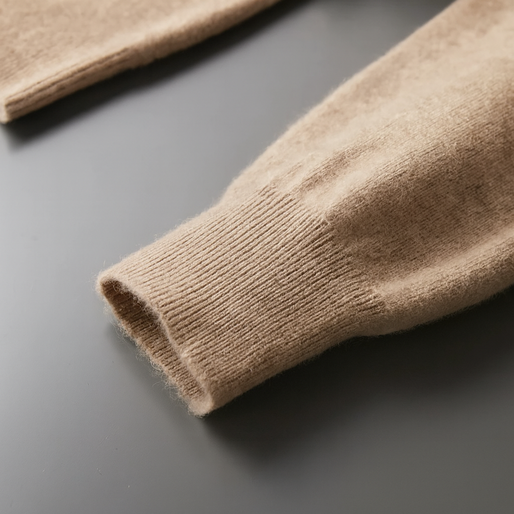 Przytulna dzianinowa bluza z kapturem