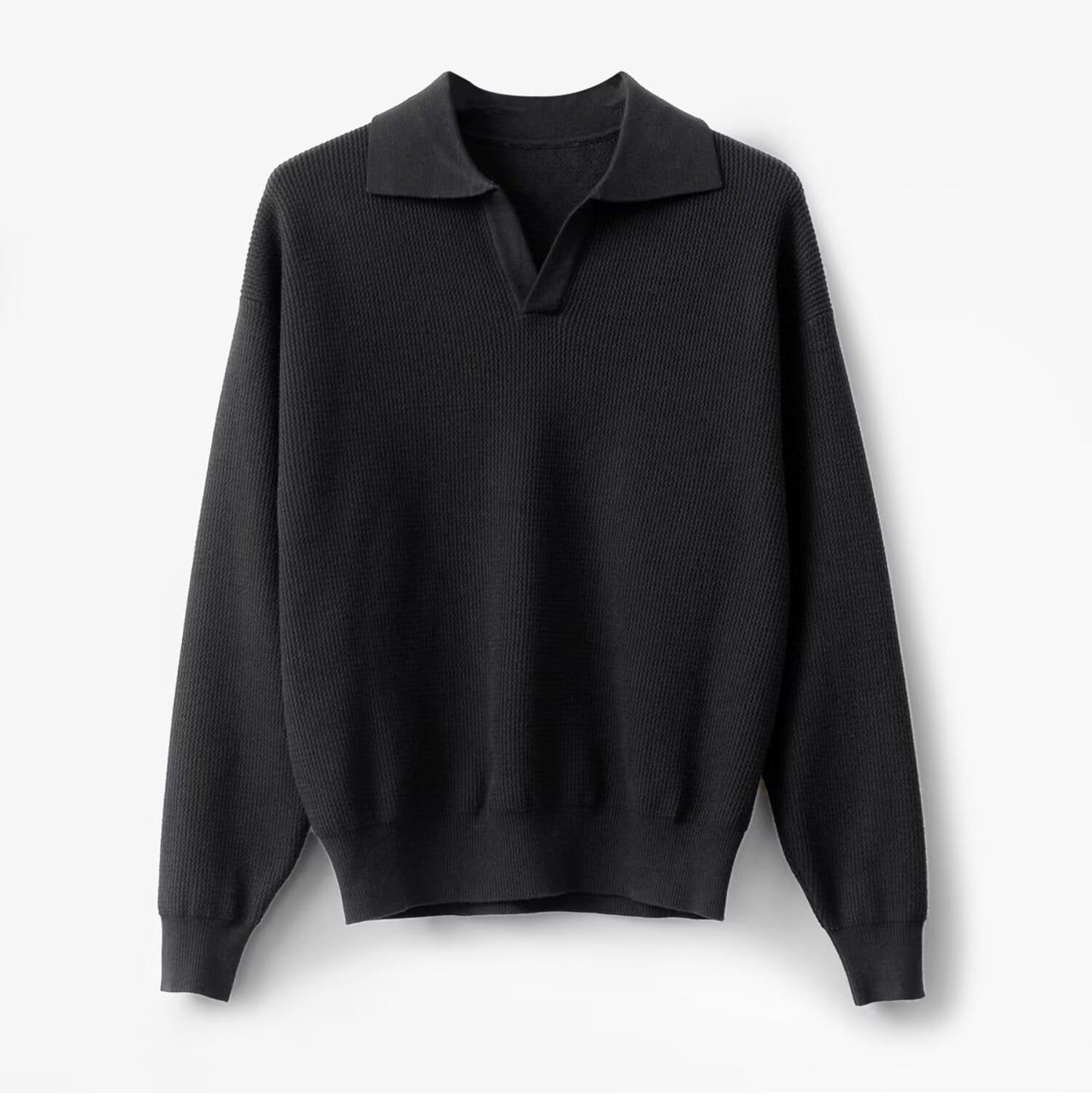 Luźna koszula męska z długim rękawem