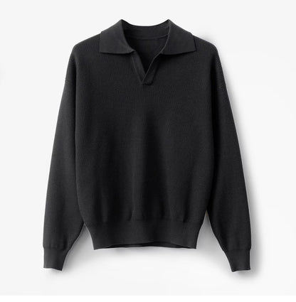 Luźna koszula męska z długim rękawem