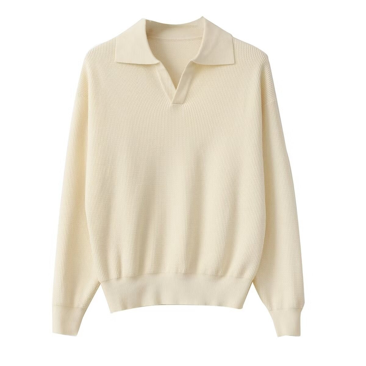 Luźna koszula męska z długim rękawem