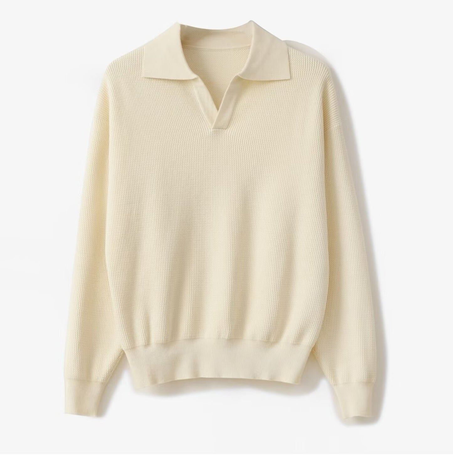 Luźna koszula męska z długim rękawem