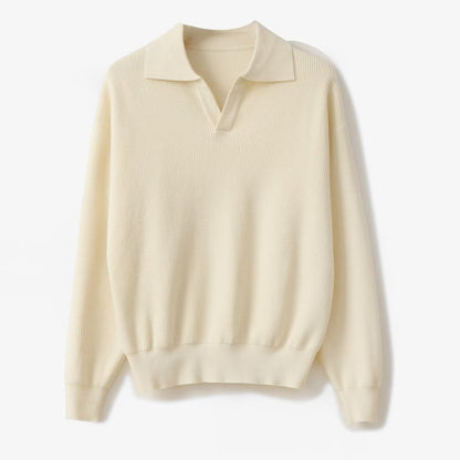 Luźna koszula męska z długim rękawem