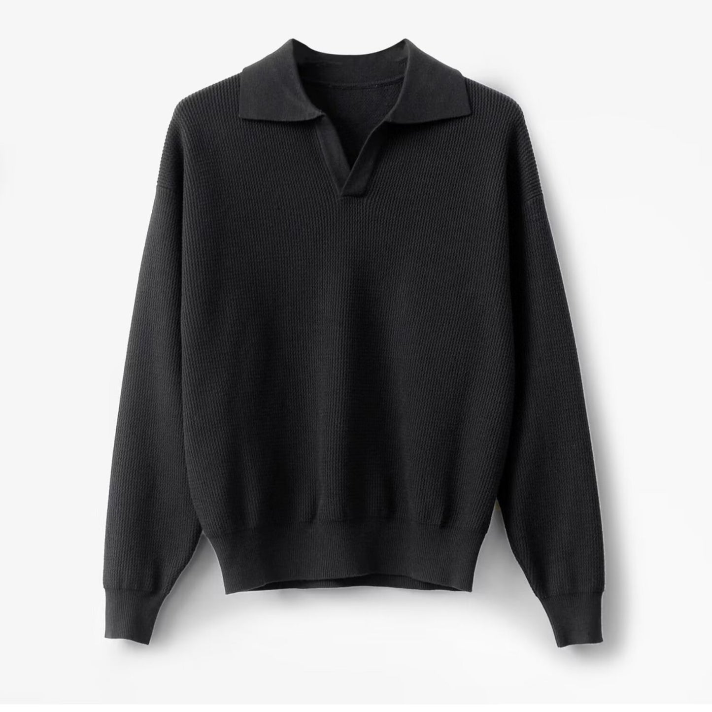 Luźna koszula męska z długim rękawem