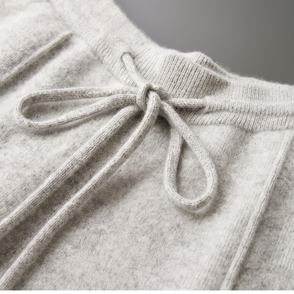 Męskie spodnie wełniane z prostymi nogawkami