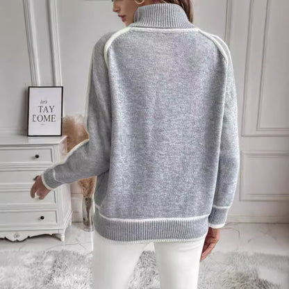 Elegant Turtleneck Knit Pullover