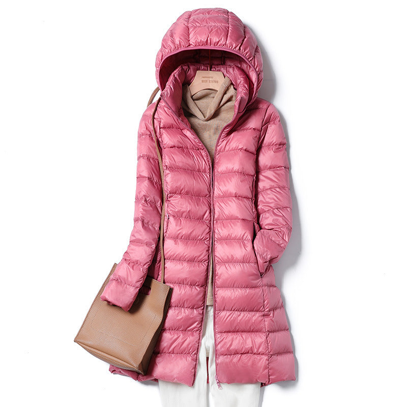 Lightweight Hooded Down Jacket