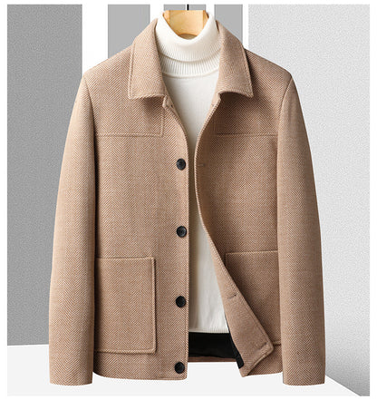 Płaszcz wełniany męski zimowy