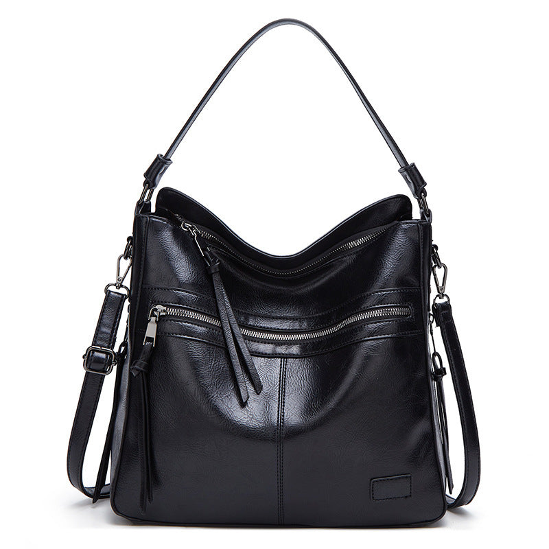 Large Capacity Leather Shoulder Bag