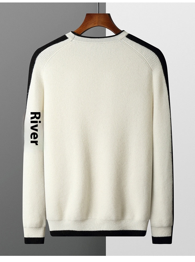 Moda Elite | Luźny sweter z dzianiny kaszmirowej