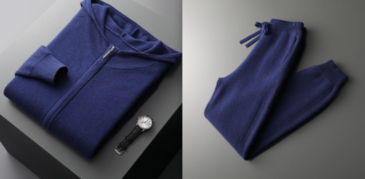 Męski gruby dres kaszmirowy – Wypoczynek i sport