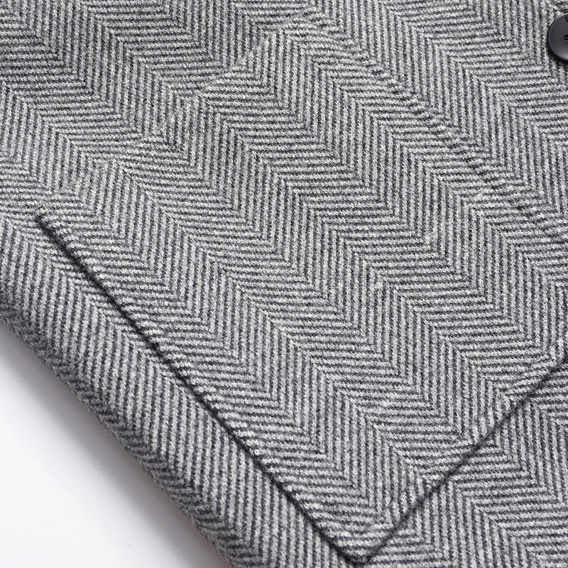 Płaszcz wełniany męski zimowy