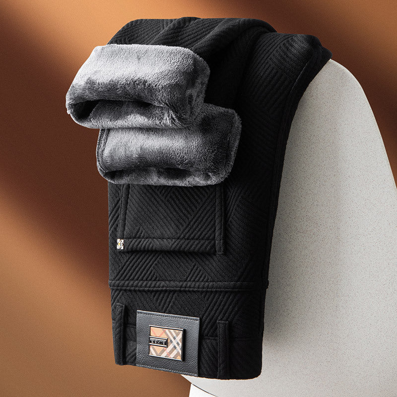 Męskie spodnie żakardowe