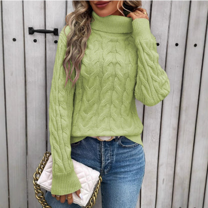 Women's Cable-Knit Turtleneck
