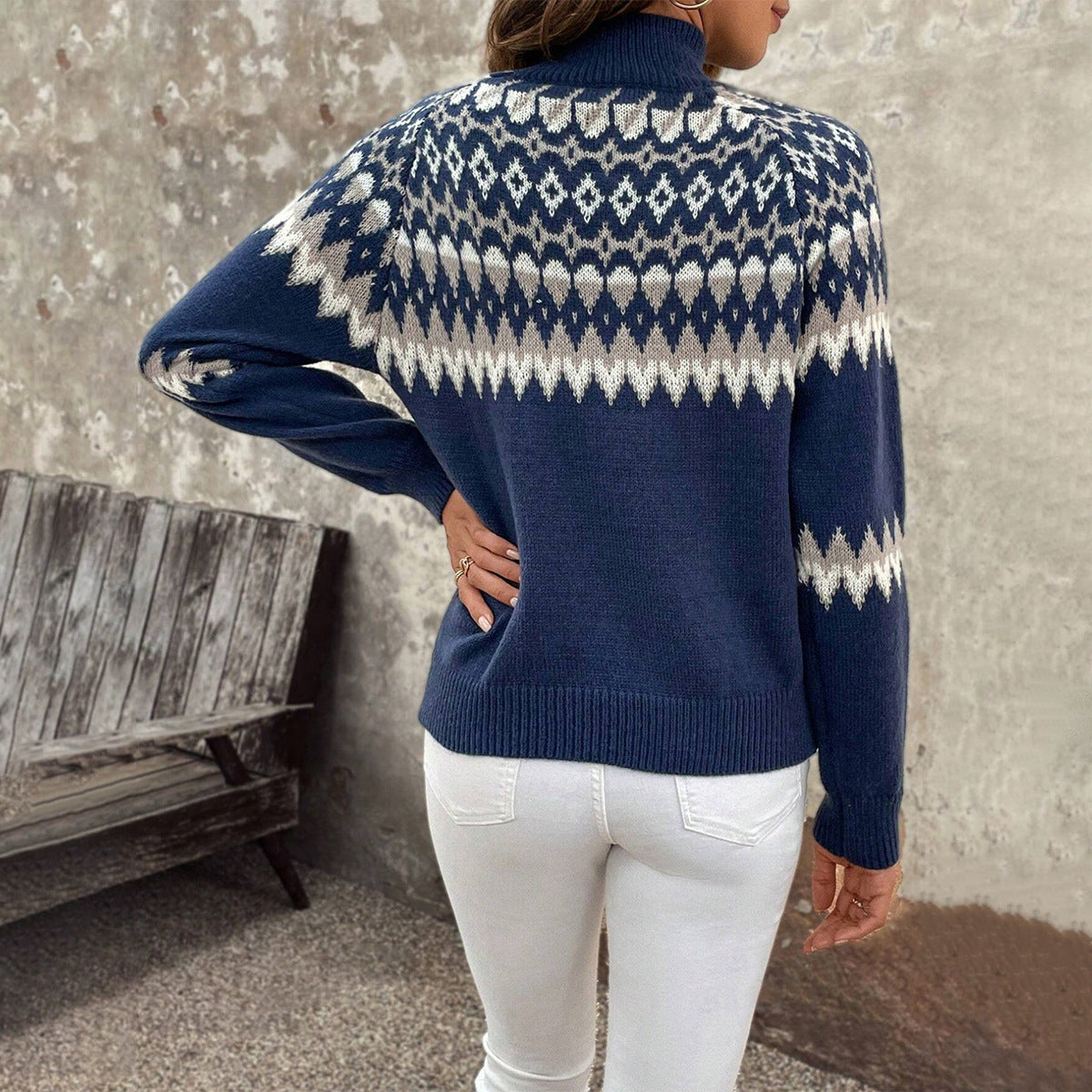Nordic Jacquard Knit Sweater