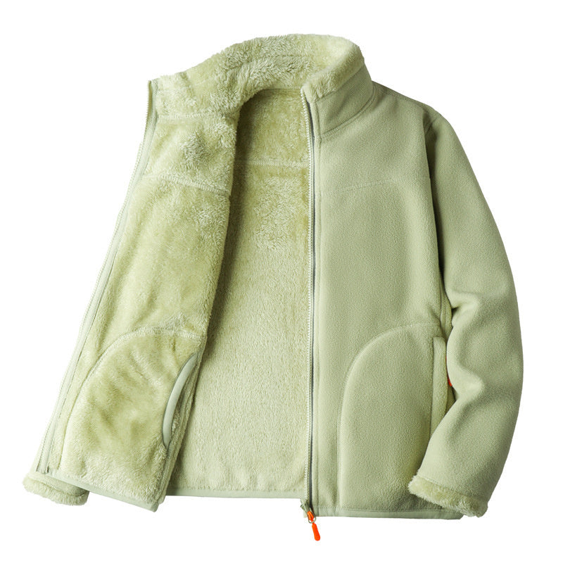 Lambskin Fleece Zip Jacket