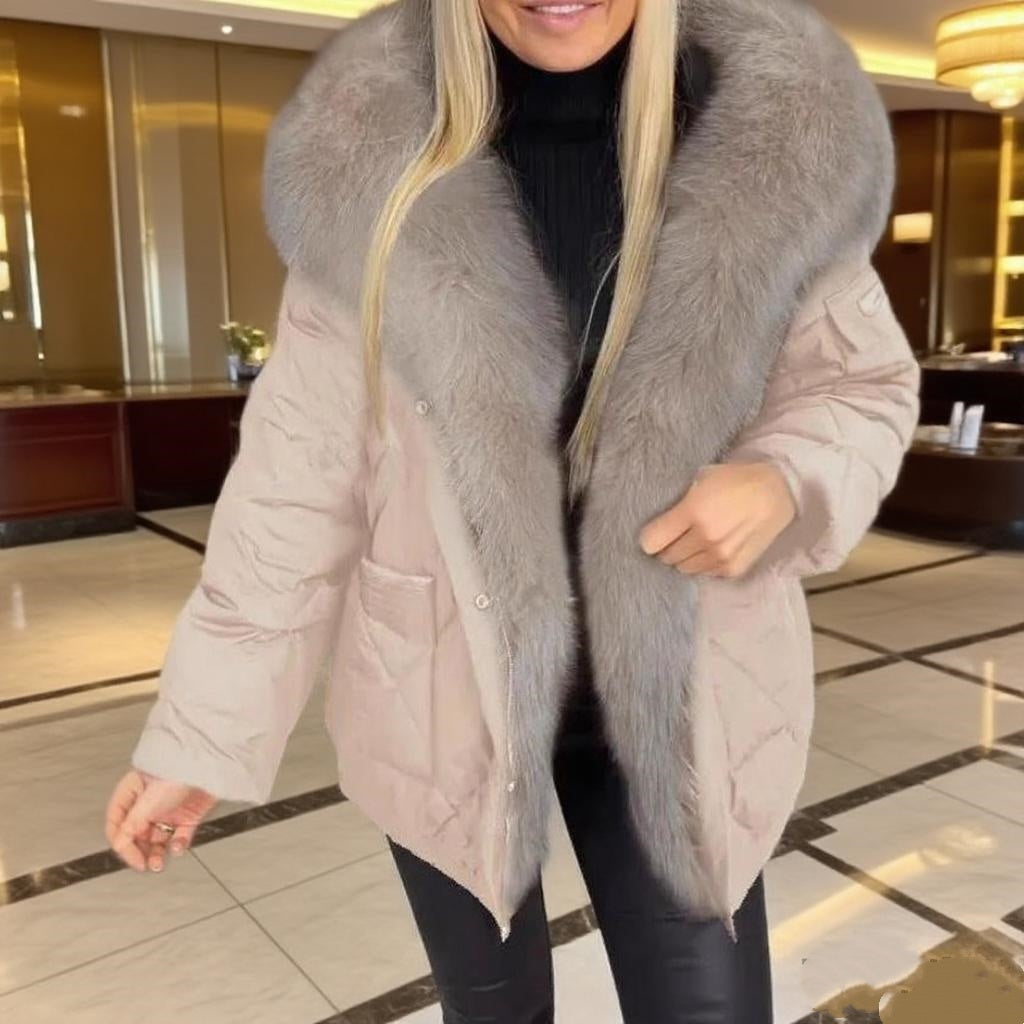 Mid-Length Hooded Cotton Coat
