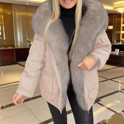 Mid-Length Hooded Cotton Coat