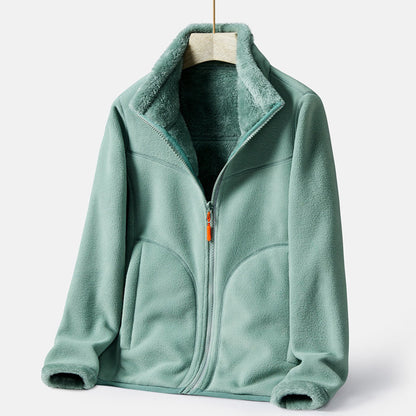 Lambskin Fleece Zip Jacket