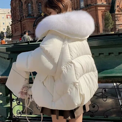 Chic Fur Collar Puffer Jacket