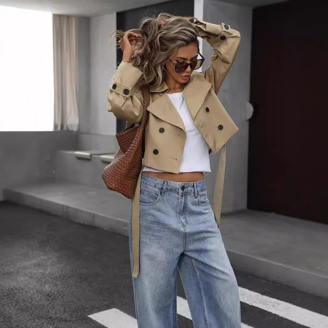 CityMode Double-Breasted Casual Jacket