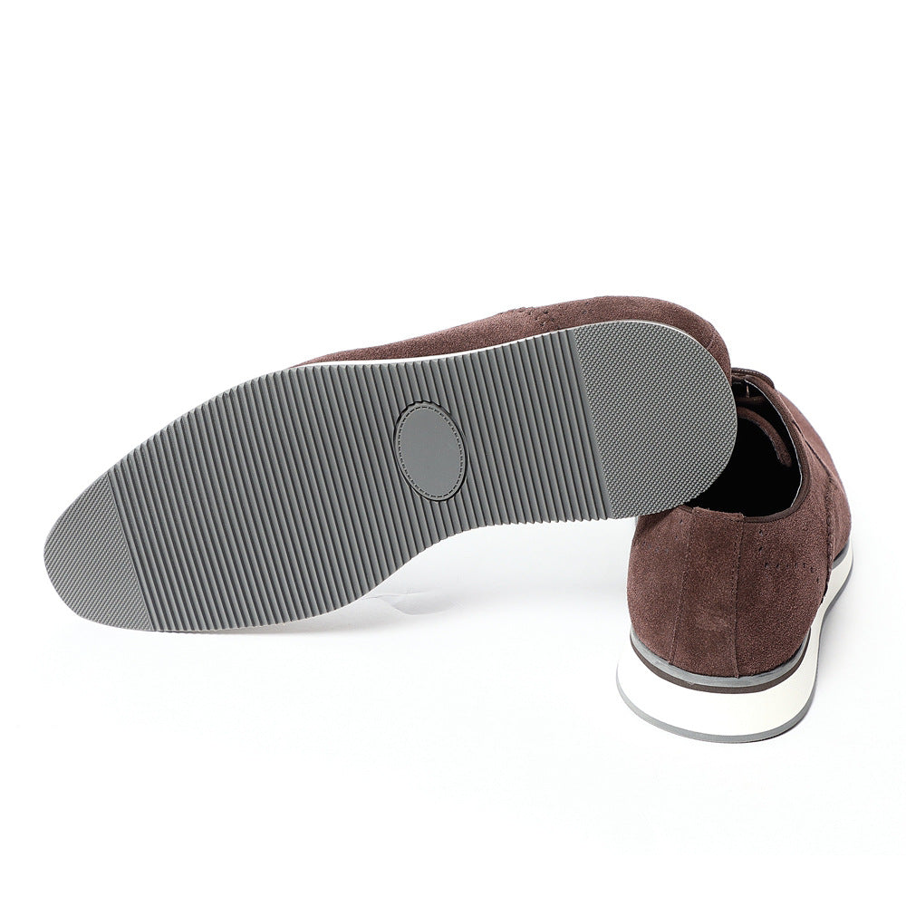 Eleganckie zamszowe buty typu Oxford