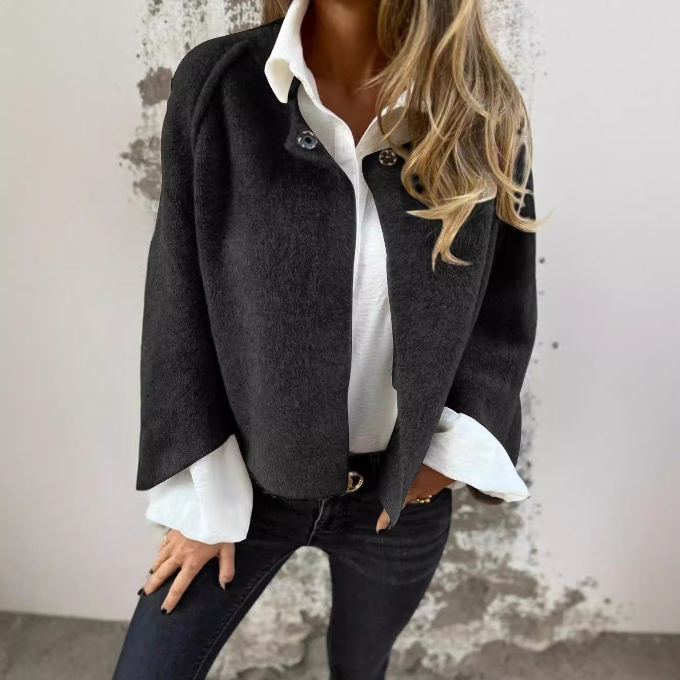Cozy Batwing Sleeve Cashmere Cardigan