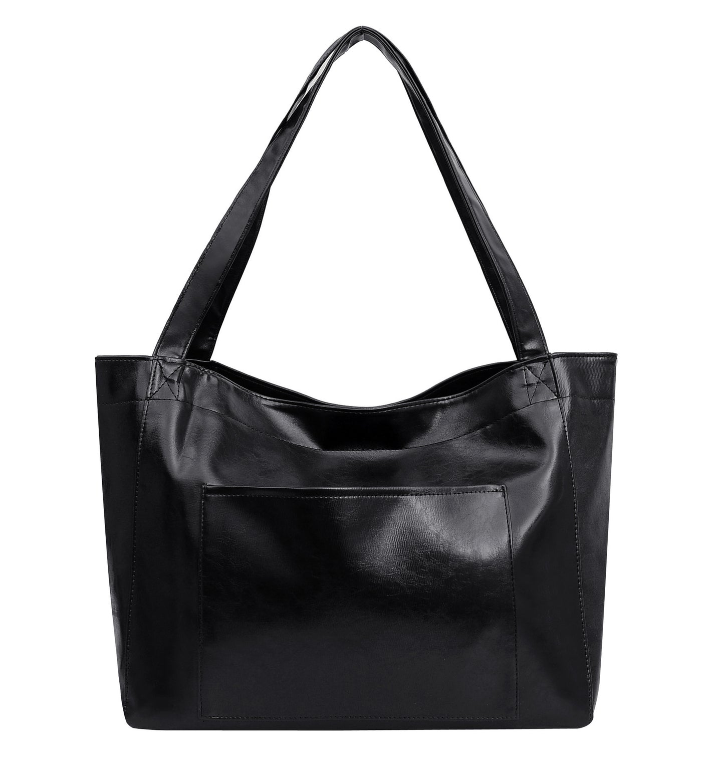VintageWax Leather Large Tote Bag
