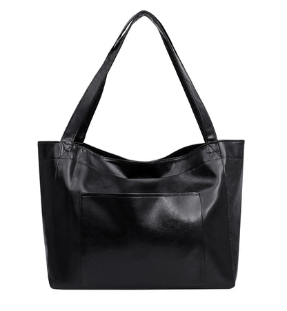 VintageWax Leather Large Tote Bag