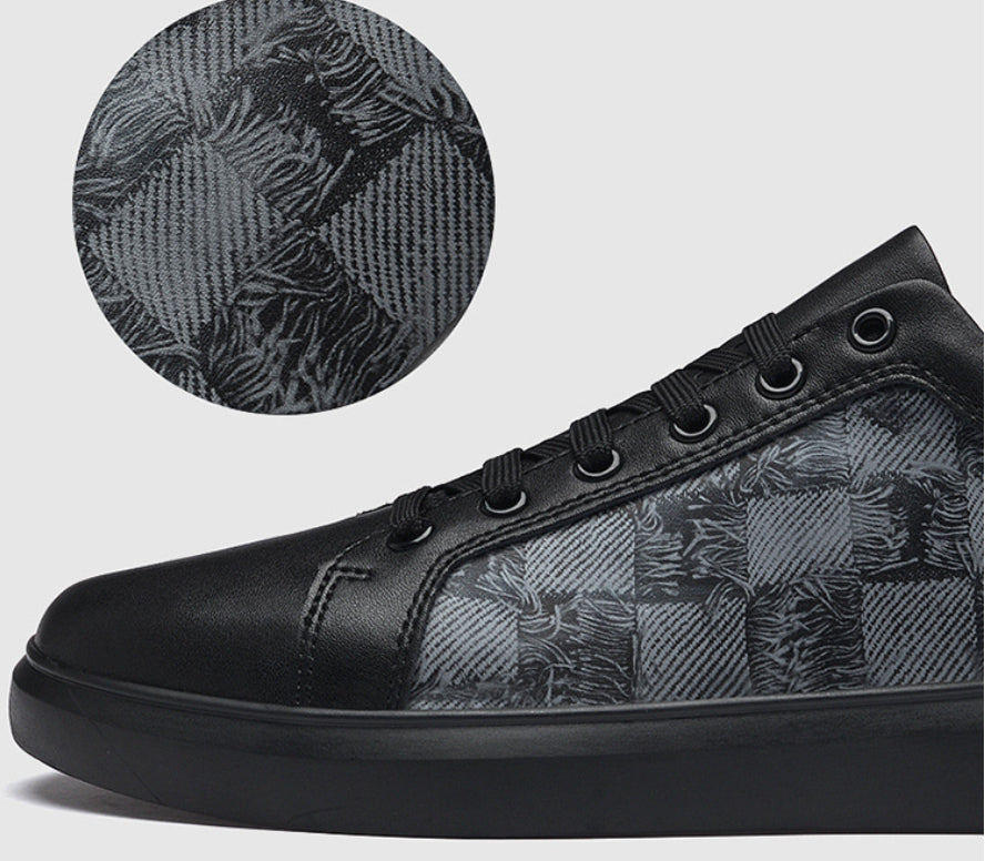 Trampki casualowe ze skóry bydlęcej