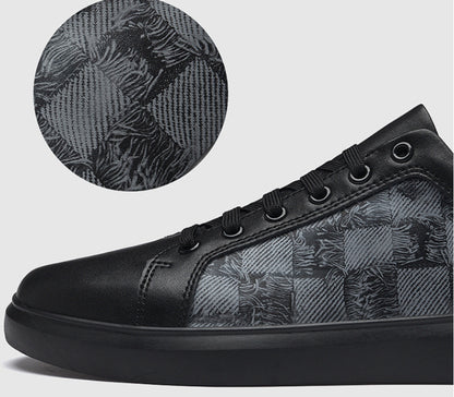 Trampki casualowe ze skóry bydlęcej